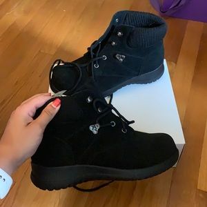 Black Suede Ankle Booties